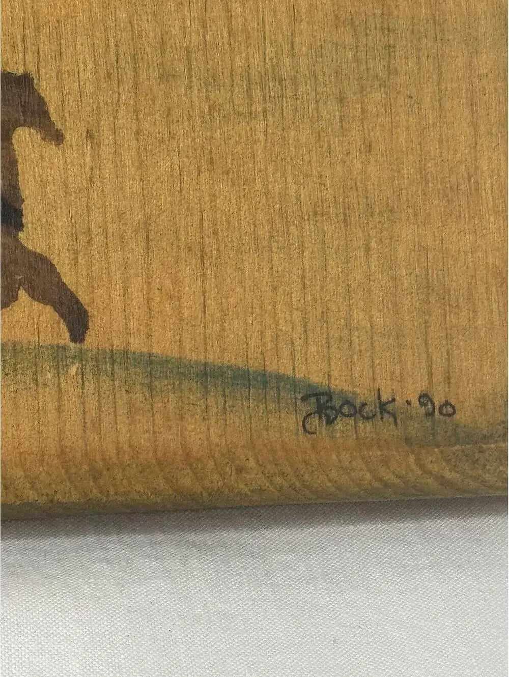 Vintage Amish Folk Art Wooden Wall Art by Bock - Cottage Core
